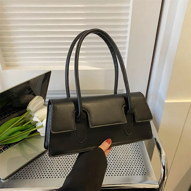 Women Collection 2026 Black French Lady Shoulder Bag Spring Summer - photo 3