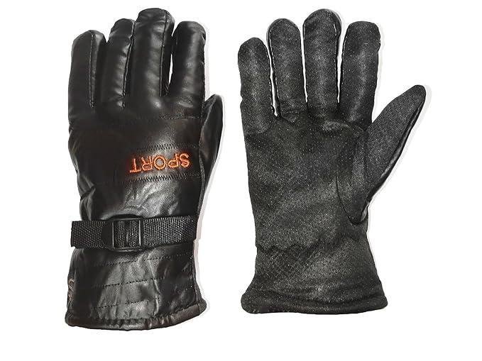 Men’s Rexine Leather Winter Gloves Black Pack of 2 - Accessories for sale in North Nazimabad, Karachi - photo 4