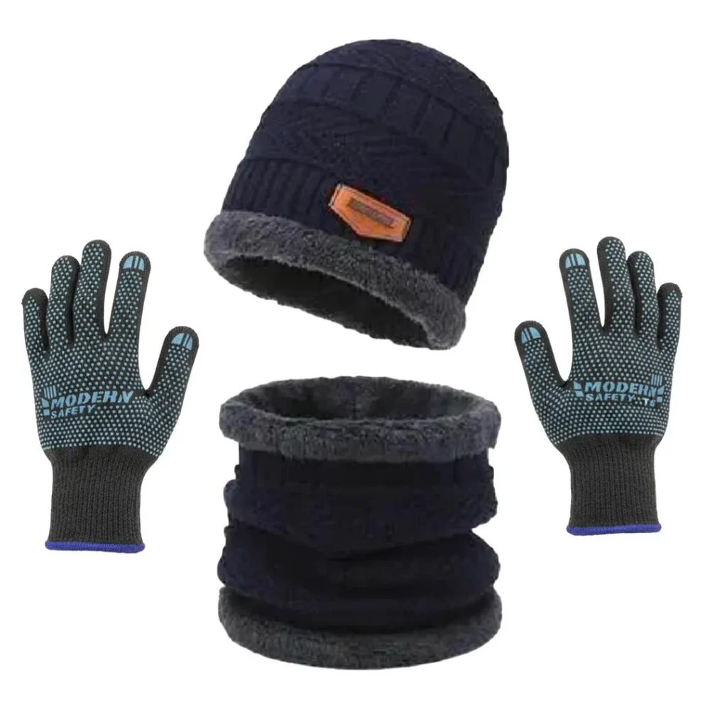 Winter Collection 2026 Winter Thermal Beanie Gloves Neck Warmer Set - Accessories for sale in Karachi - photo 10