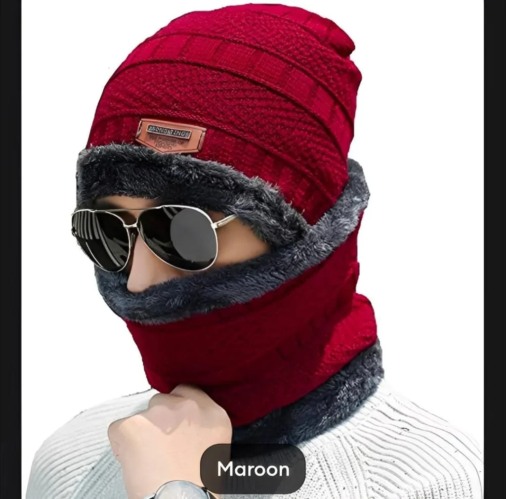 Winter Collection 2026 Winter Thermal Beanie Gloves Neck Warmer Set - Accessories for sale in Karachi - photo 5