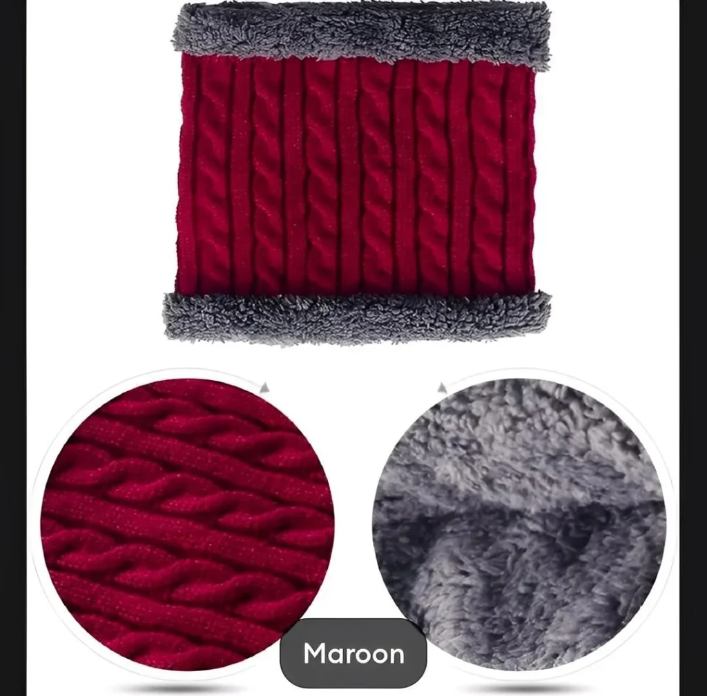 Winter Collection 2026 Winter Thermal Beanie Gloves Neck Warmer Set - Accessories for sale in Karachi - photo 6