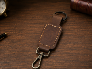 Premium Handmade Leather Keychain-HAU Traders