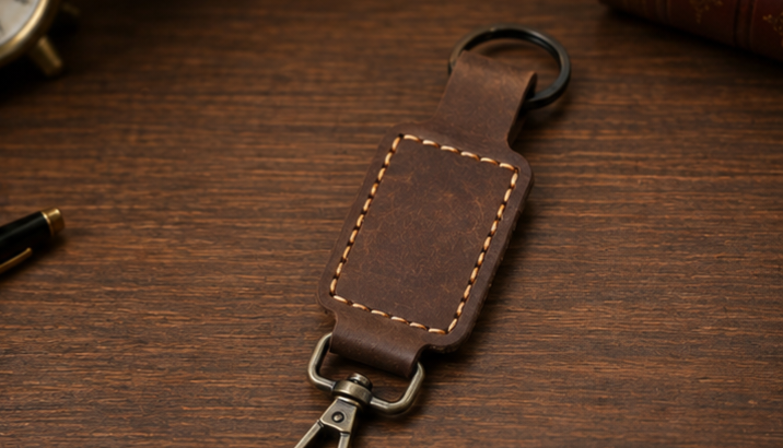 Premium Handmade Leather Keychain-HAU Traders