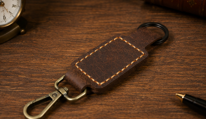 Premium Handmade Leather Keychain-HAU Traders