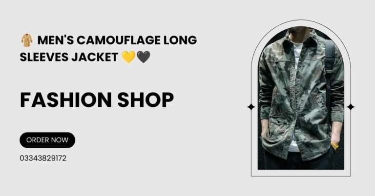 Men’s Camouflage Long Sleeves Jacket
