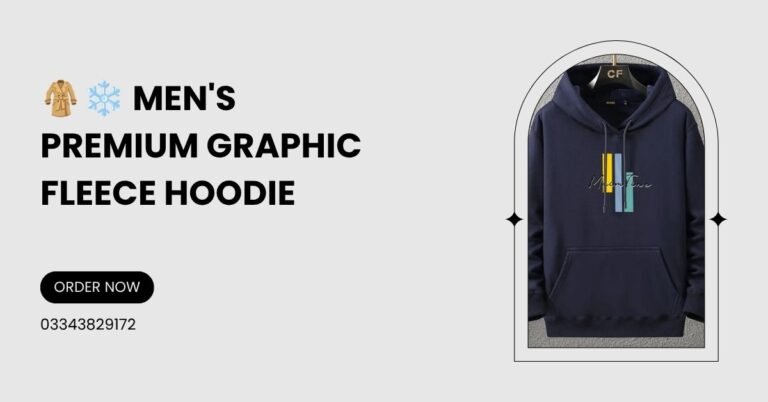 Men’s Red Fleece Hoodie with Graphic Print
