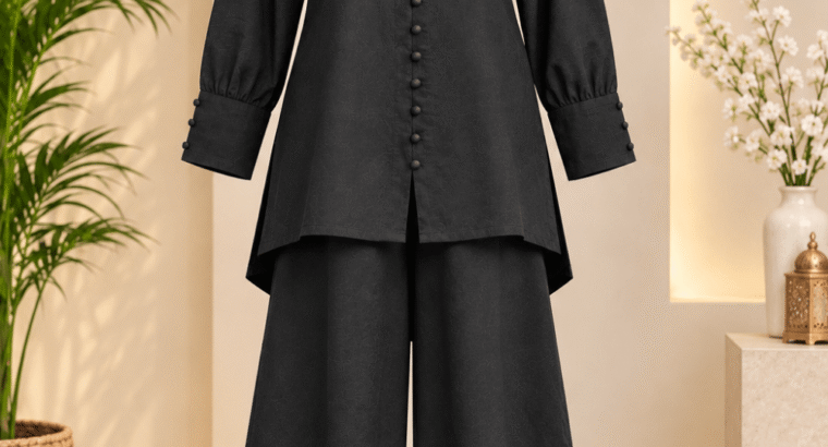 Black Cuff Two pcs Women’s Suit | COD | Rs. 3000