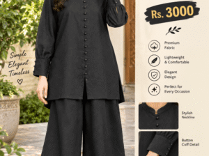 Black Cuff Two pcs Women’s Suit | COD | Rs. 3000