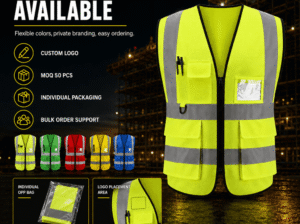 Customs Logo Reflective Safety Vest Manufacturer