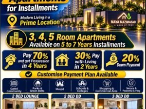 Naya Nazimabad Apartment On INSTALLMENTS