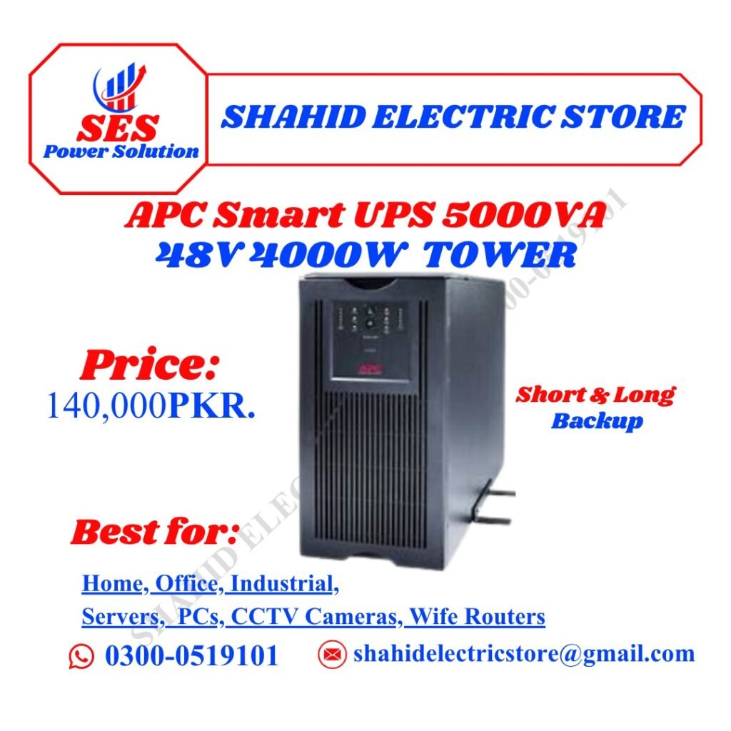APC UPS 5KVA, APC SMART UPS 5000VA 4000W 48V in Fresh Stock