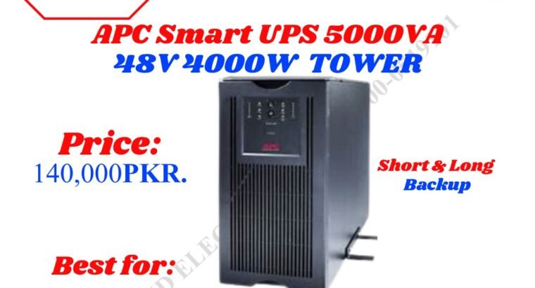 APC UPS 5KVA, APC SMART UPS 5000VA 4000W 48V in Fresh Stock