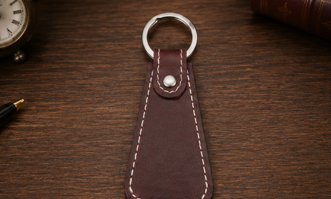 Premium Handmade Leather Keychain-HAU Traders
