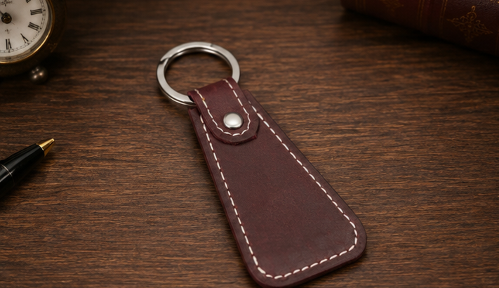 Premium Handmade Leather Keychain-HAU Traders