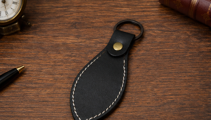 Premium Handmade Leather Keychain-HAU Traders