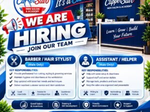 Barber / Hair Stylist & Salon Assistant Required