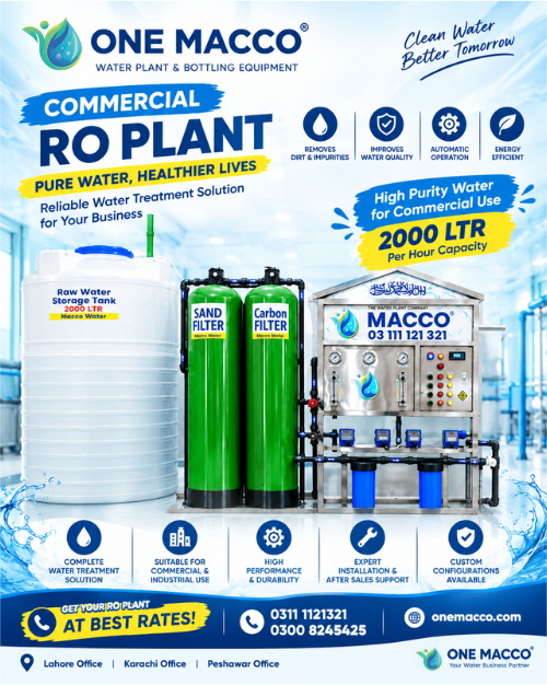 💧 Commercial RO Plant | ONE MACCO