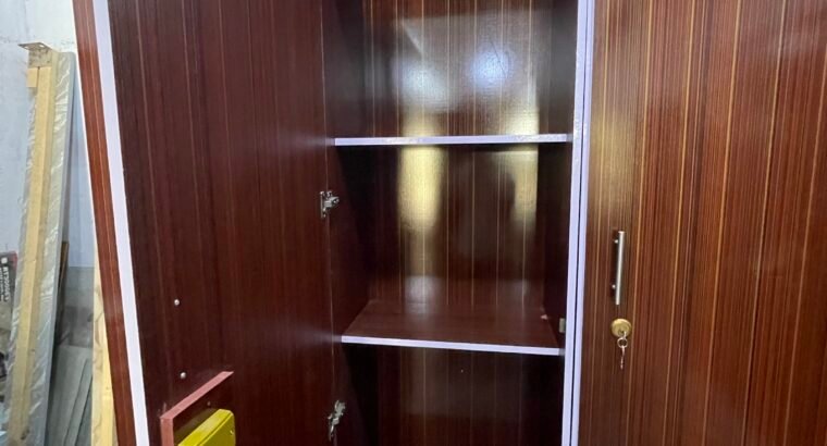 🔥 Jumbo 3 Door Laal Dhari Color Almari | 6×6 Feet