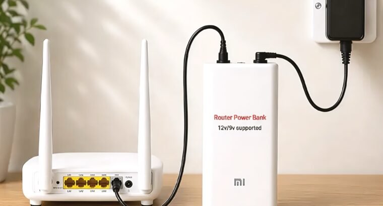 Xiaomi 12V Wifi Router Mini UPS – 4 to 6 Hours Battery Backup