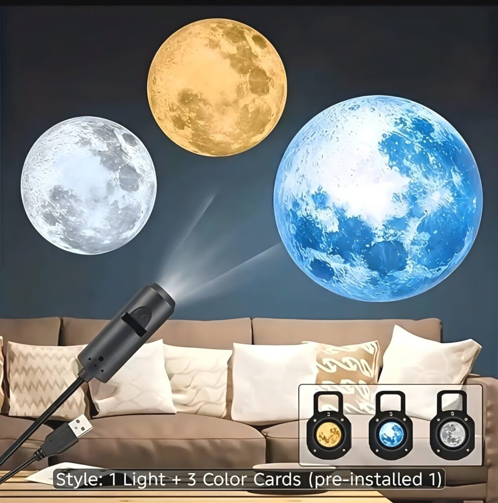 USB Moon & Earth Projection Atmos Light Lamp (Free Delivery) - Electronics & Home Appliances for sale in Karachi