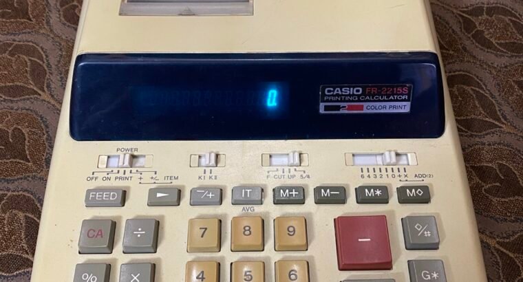 Casio FR2255s Printng Calculator 2 color