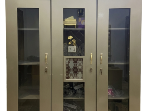 Spacious 3-Door Glass Showcase / Storage Cabinet