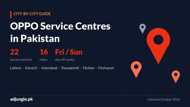OPPO Service Center List in Pakistan: City-Wise Addresses, Phone Numbers & Timings