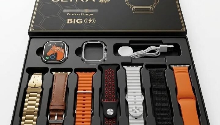 7 Straps Smart Fitness Tracker | Bluetooth Calling | HD Display | Full