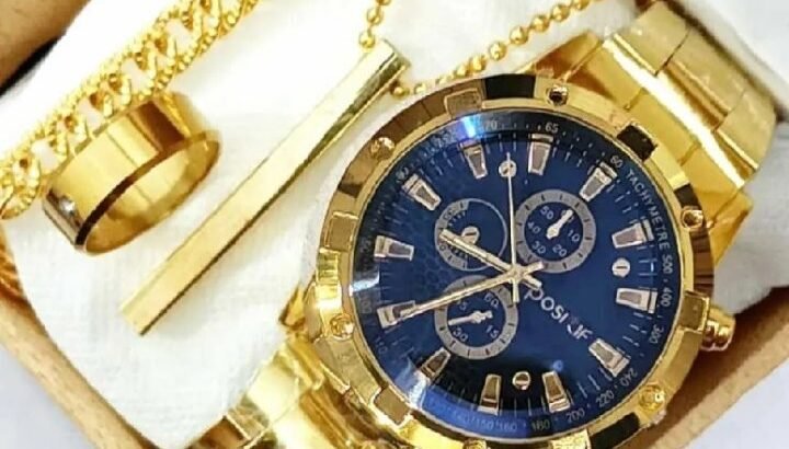 Watch Combo Set for Men Stainless Steel ...
