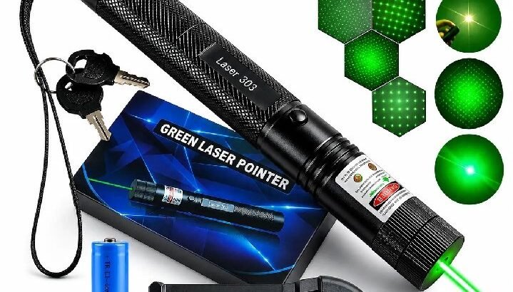 High Power Green Laser Pointer Pen 303 Style Rechargeable Adjustable F