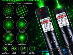 High Power Green Laser Pointer Pen 303 Style Rechargeable Adjustable F