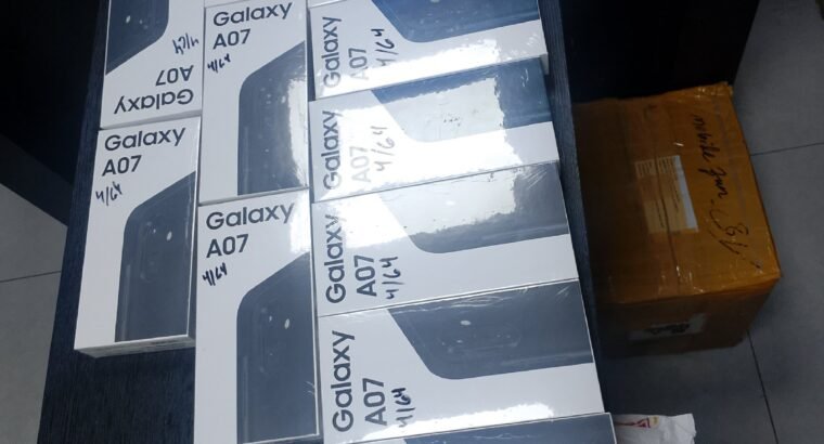 Samsung’s Galaxy A07 box pack non active 4/64 4/128 6/128 check desc