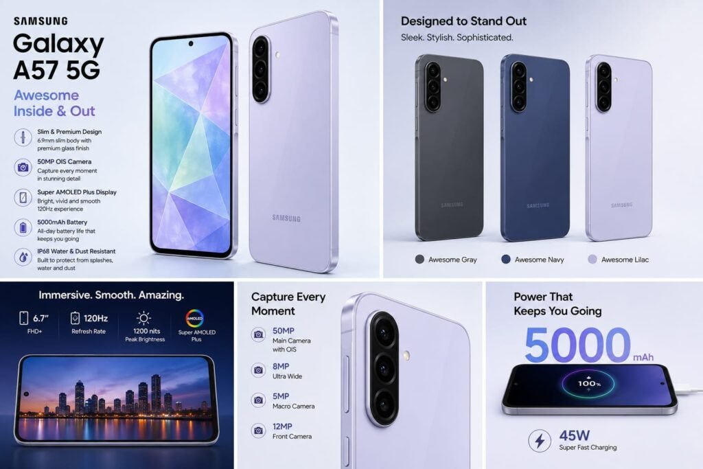 Samsungs galaxy A57 5G 8/256 box pack non active - photo 3