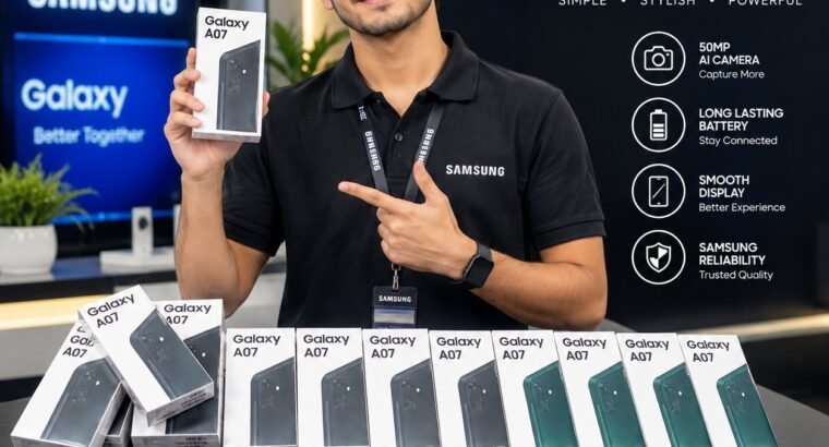 Samsung’s Galaxy A07 box pack 4/64 non active
