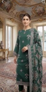 karandi shirt embroidered doppata