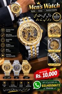 luxury Golden Crystal Romans Dial Watch for men