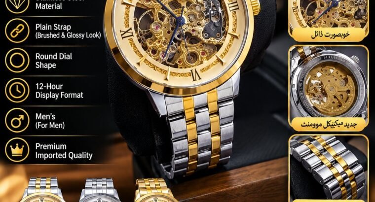 luxury Golden Crystal Romans Dial Watch ...