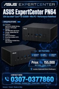 ASUS Expert Center PN64 Mini PC – Core i5 12th Gen 12500H