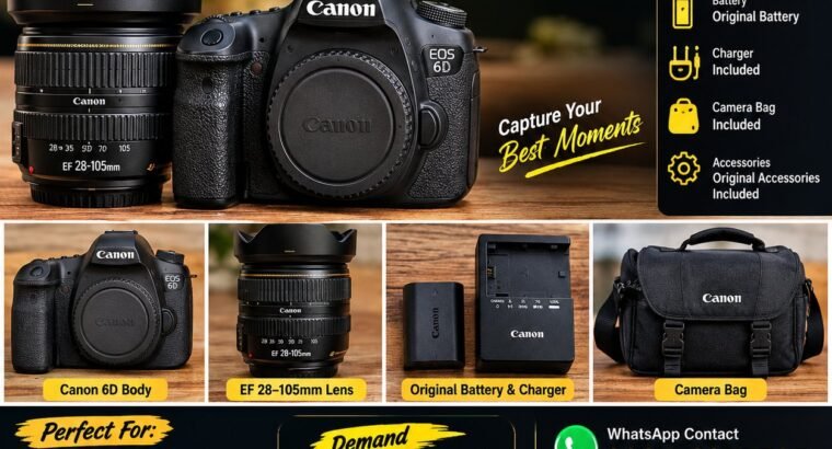 📸 CANON EOS 6D FOR SALE
