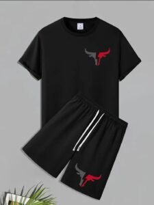 1 PC Polyester Printed T-Shirt & Trouser Set