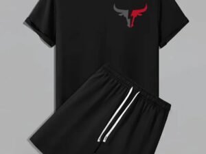 1 PC Polyester Printed T-Shirt & Trouser Set