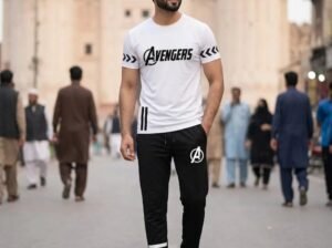 2 PC Men’s Dri-Fit Printed Tracksuit Set