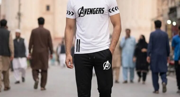 2 PC Men’s Dri-Fit Printed Tracksuit Set