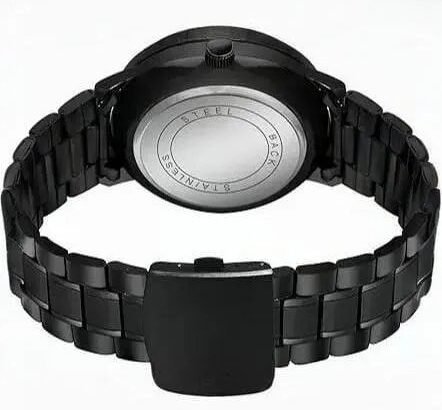 STAINLESS STEEL SPINNING WATCH (BLACK RED)