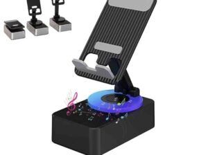 3-IN-1 BLUETOOTH SPEAKER & FOLDABLE PHONE STAND