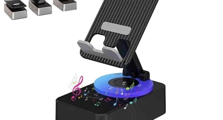 3-IN-1 BLUETOOTH SPEAKER & FOLDABLE PHONE STAND
