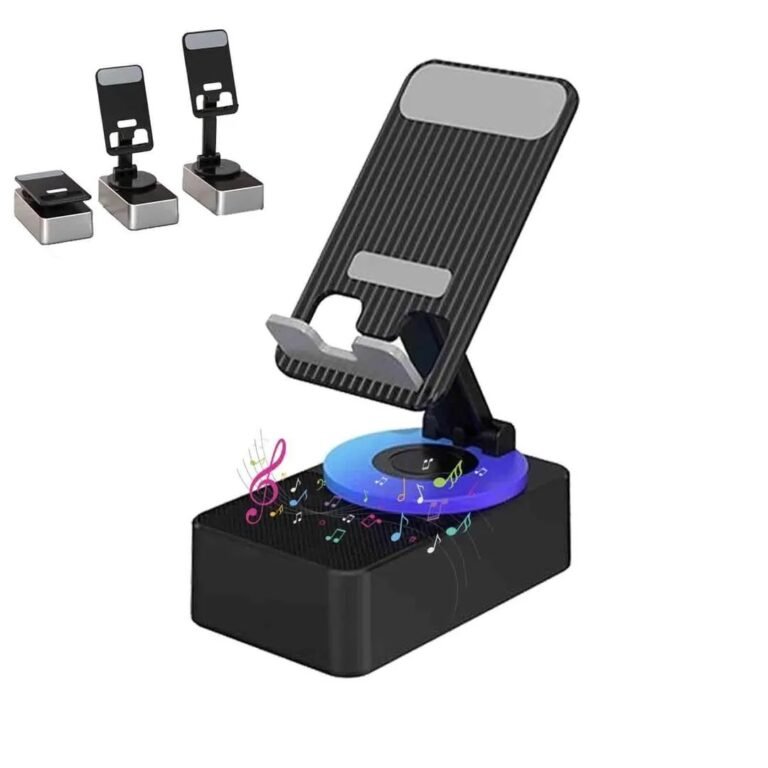 3-IN-1 BLUETOOTH SPEAKER & FOLDABLE PHONE STAND