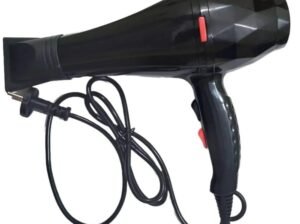 Black Hair Dryer With 3000w & 5- Temperature Control