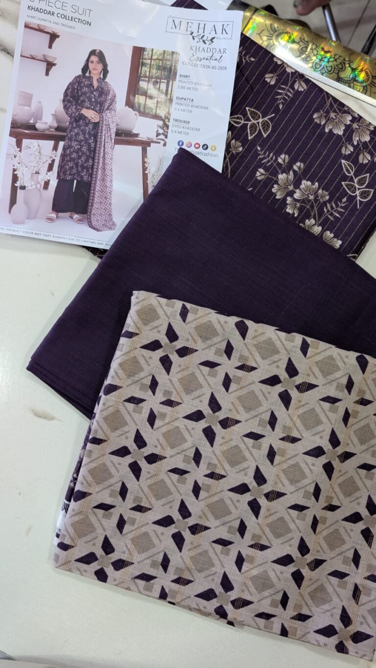 3pcs Printed Khaddar