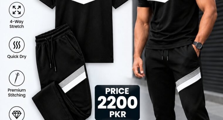 Men's Black Micro Tracksuit